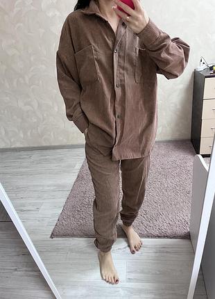 Вельветовый костюм на с/хс