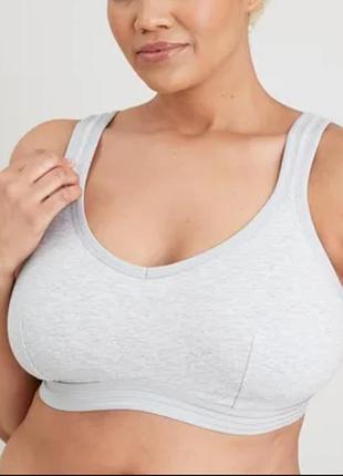 38gg 85j классный комфортный хлопковый бюстгальтер без косточек на очень большую грудь
