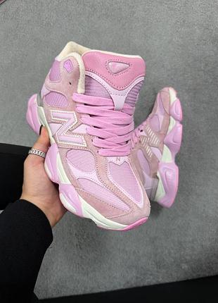 New balance 9060 pink хутро 3