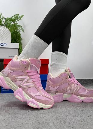 New balance 9060 pink хутро 6