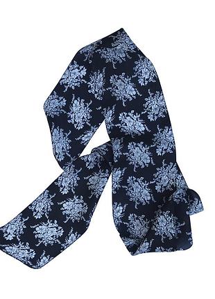 Шелковый шарф черный silk route a-413