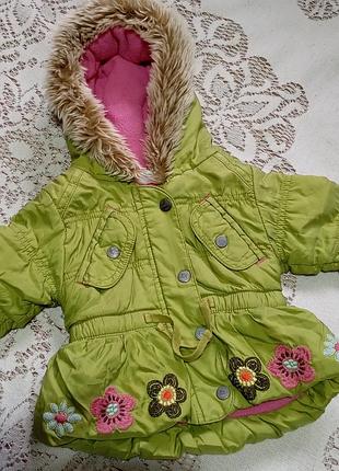 Демисезонная куртка на девочку 3-6мес 4