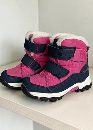 Зимові черевики mountain warehouse для дівчинки 25,5 р