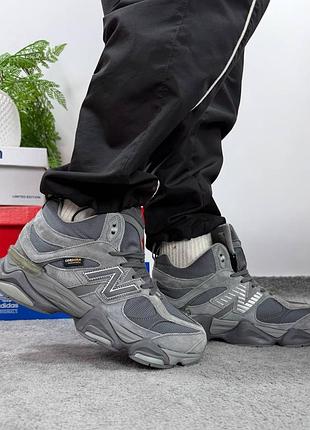 New balance 9060 grey хутро 6