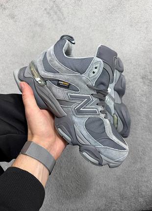 New balance 9060 grey хутро 2