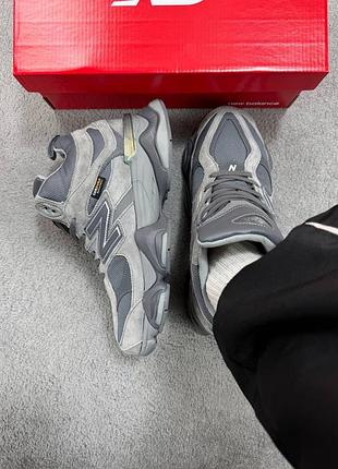 New balance 9060 grey хутро 3