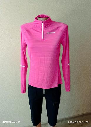 Женский спортивный лонгслив monterrain lyder 2.0 quiarter zip