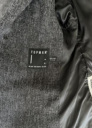Піджак чоловічий topman сірий 5