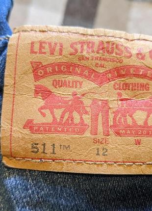 Шорти джинсові унісекс levi's 511 (англія) 3