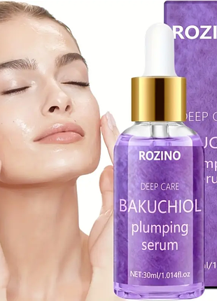 Сироватка для обличчя rozino bakuchiol plumping serum омолоджувальна 30 мл