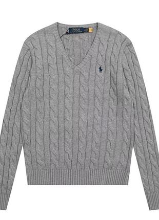 Светр жіночий polo ralph lauren сірий