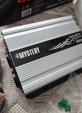 Инвертор mystery mac-800 автомобильный преобразователь напряжения