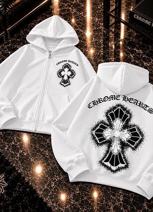 Чоловічий зіп-худі chrome hearts