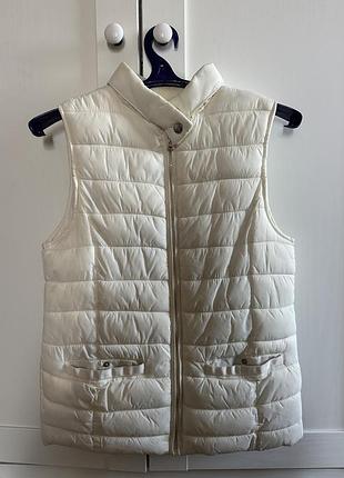 Жилетка для дівчинки zara молочна, 13-14 років