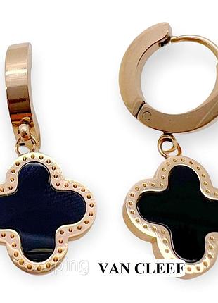 Сережки з медичного золота stainless steel, xuping позолочені