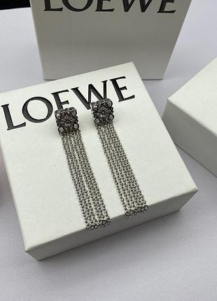 Серьги loewe из медицинского золота stainless steel