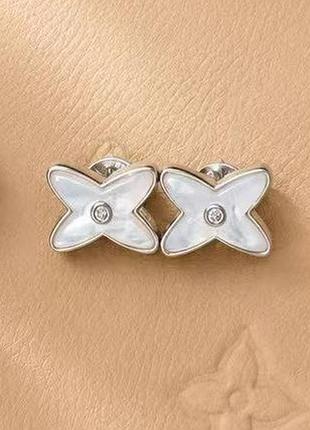 Серьги шаумет гвоздики из медицинской стали stainless steel