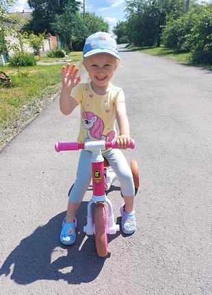 Велосипед best trike триколісний біговел 2 в 1 для дівчинки