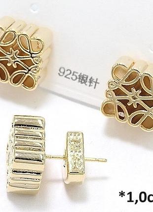 Серьги из медицинского золота stainless steel, xuping позолоченные