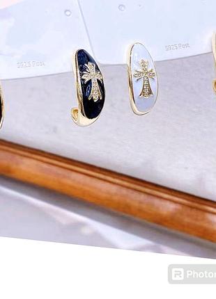 Серьги из медицинского золота stainless steel, xuping позолоченные