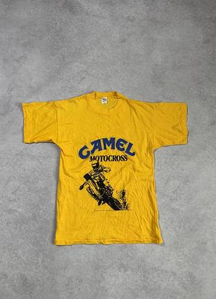 Вінтажна футболка camel motocross мерч розмір м