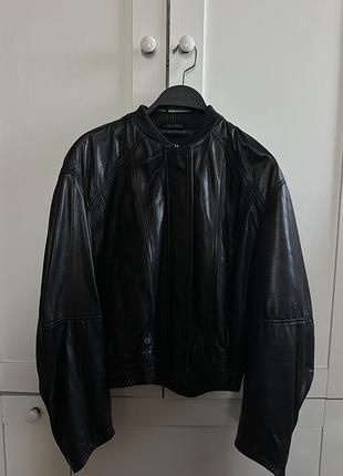 Шкіряна куртка бомбер zara
