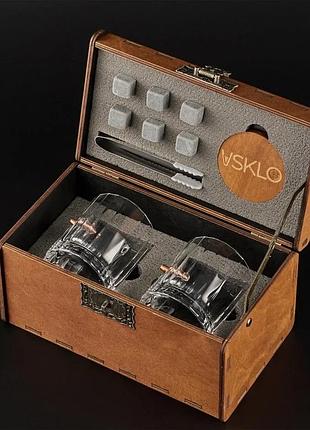 Набір leo 2 vsklo — 2 грановані склянки з