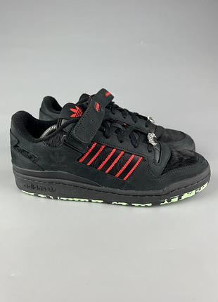 Чоловічі шкіряні кросівки adidas forum low halloween “ monster pack dracula “ gw8841
