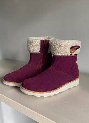 Черевики з натуральної замші clarks осінь/весна