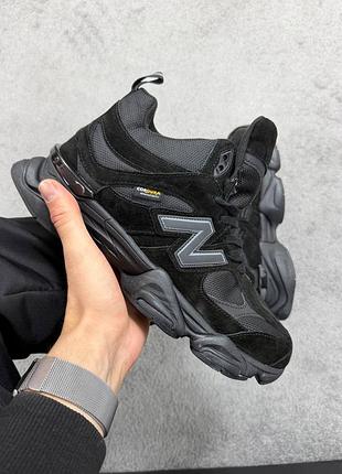 New balance 9060 black хутро