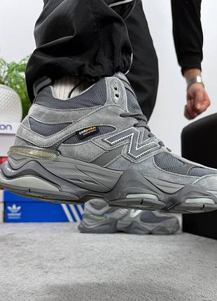 New balance 9060 grey хутро