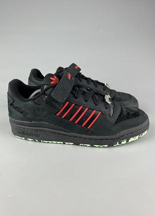 Чоловічі шкіряні кросівки adidas forum low halloween “ monster pack dracula “ gw8841