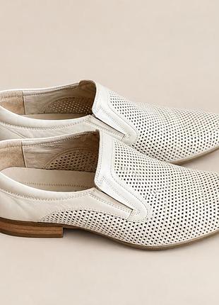 Чоловічі туфлі у кольорі butter yellow, шкіра, 41 розмір