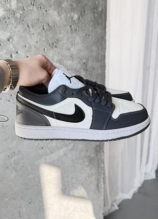 Кросівки nike air jordan 1 low iron grey white