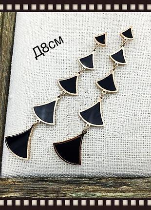Серьги из медицинского золота stainless steel, xuping позолоченные