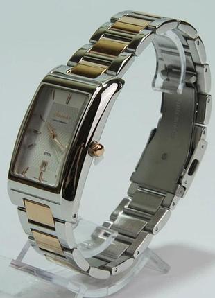 Мужские часы guardo premium s07693-1 двухцветный корпус комбинированный браслет светлый циферблат с датой