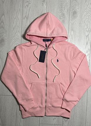 Ralph lauren zip-hoodie pink | ральф лаурен худі рожева | кофта | поло