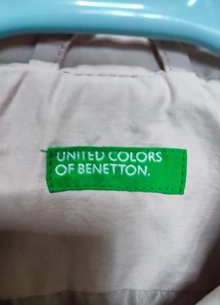 Плащ для дівчинки benetton бежевий 3