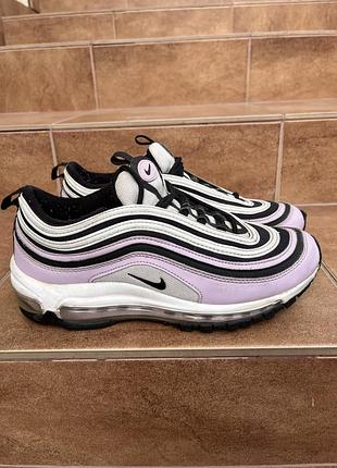 Кросівки nike air max 97 бузкові з чорним
