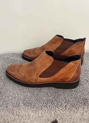 Шкіряні ботильйони paul green brogue