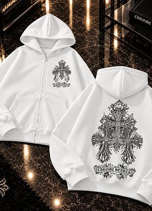 Чоловічий зіп-худі chrome hearts