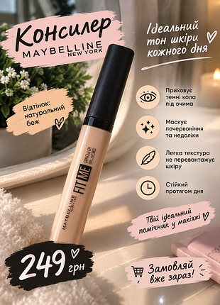 Консилер maybelline new york fit me натуральний беж