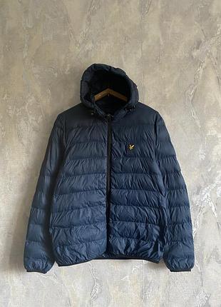 Куртка чоловіча lyle&scott мікропуховик синя