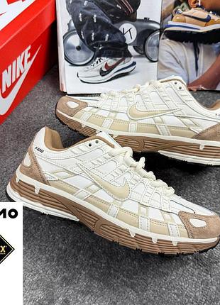 Термо кроссовки nike p-6000 brown grey gore tex