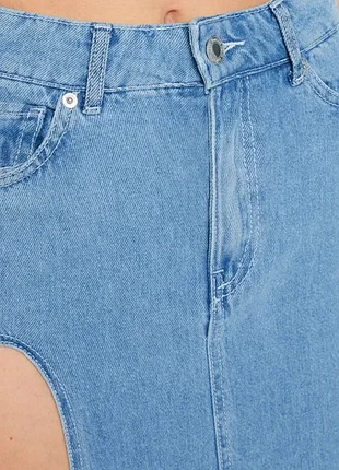 Джинсовая юбка макси bershka 2