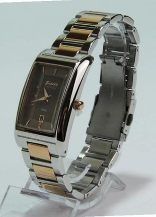 Мужские часы guardo premium s07693-2 корпус розовое золото комбинированный браслет коричневый циферблат с датой