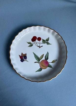 Вінтажна порцелянова форма для запікання royal worcester evesham, england