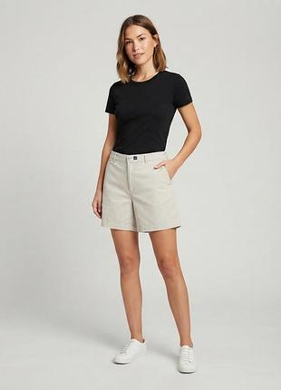 Стильные легкие шорты gap (loose fit) / серые хлопковые шорты
