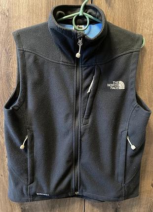 Класичний жилет the north face, чорний, розмір м, фліс