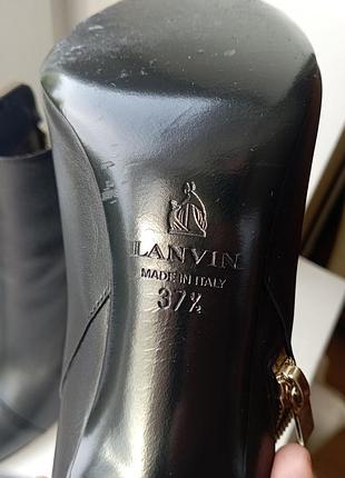 Жіночі ботильйони lanvin чорні шкіряні